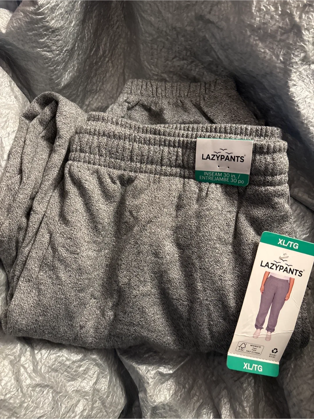 LazyPants XL Grey Sweatpants - New with tags!