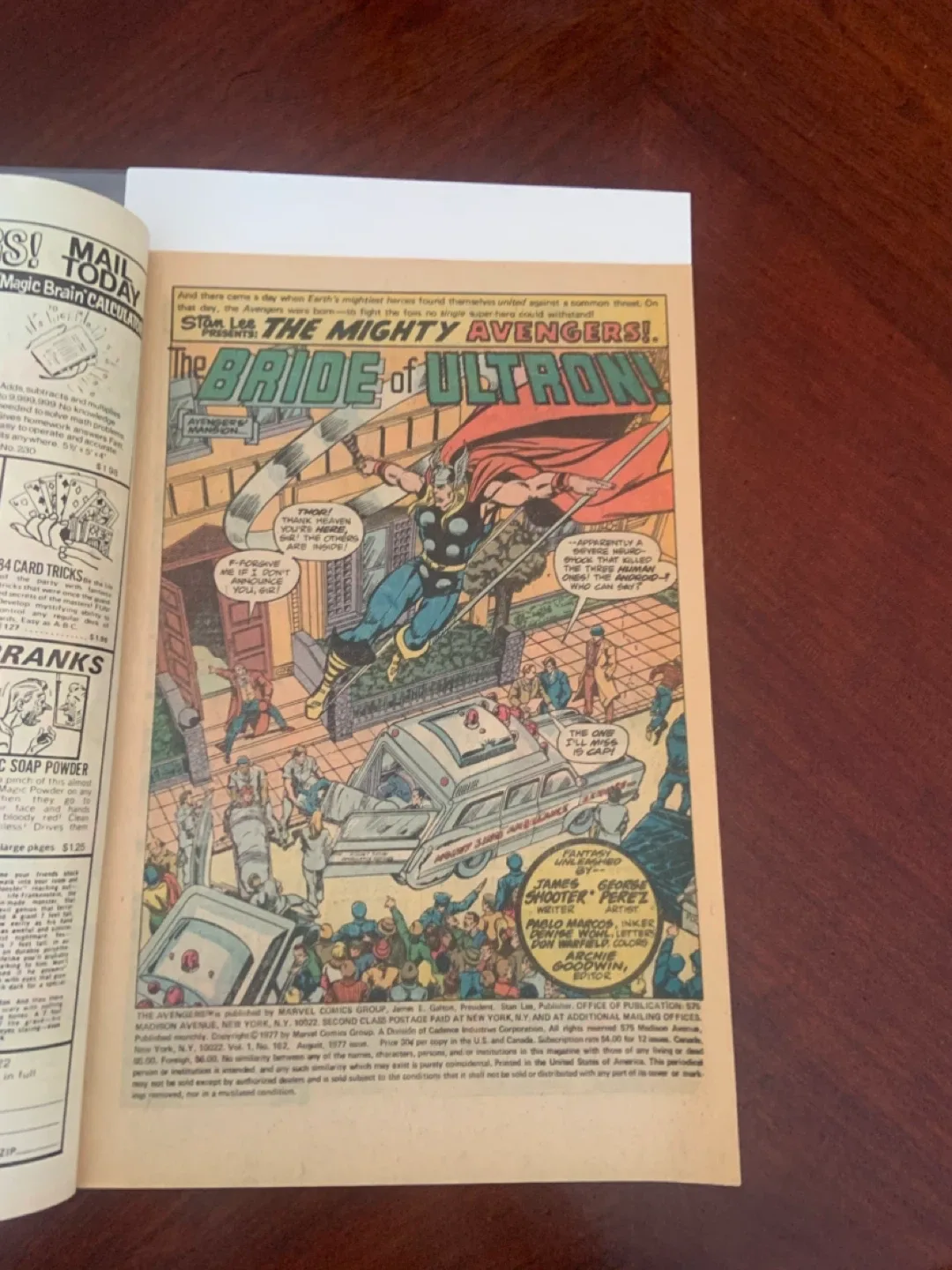 Vintage 1977 Avengers #162 Marvel Comic Book image indicator(9)