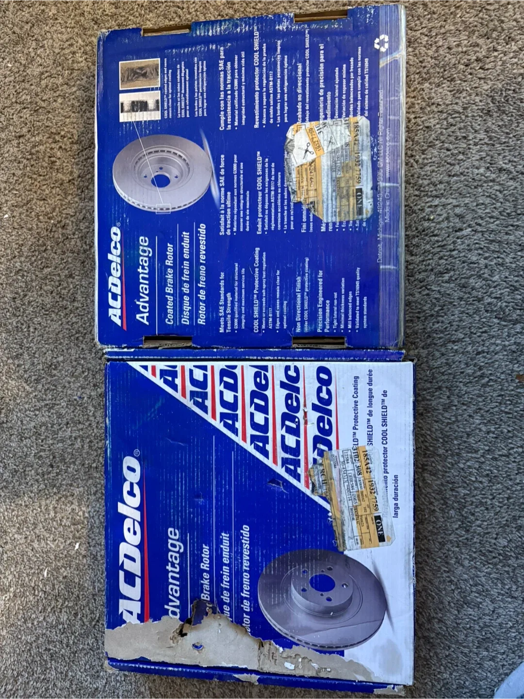 ACDelco advantage coated brake rotor