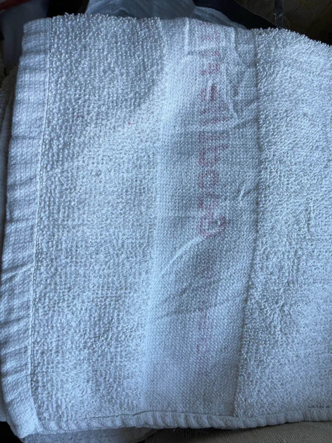 Washed gym towels