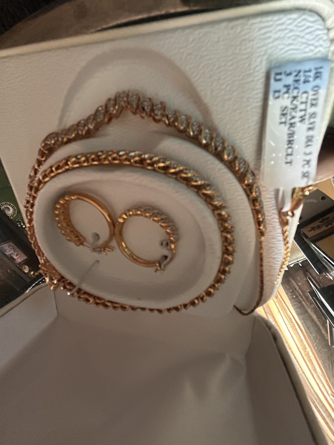 New 14K Gold Diamond 4 PC Set - photo 5