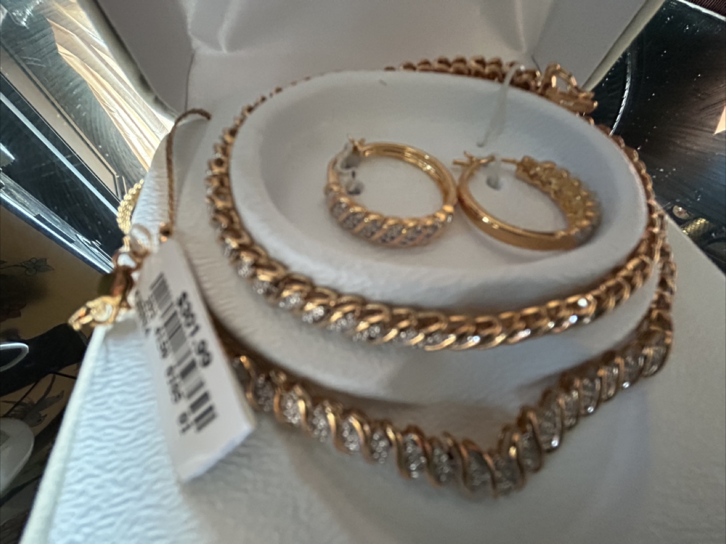 New 14K Gold Diamond 4 PC Set - photo 3