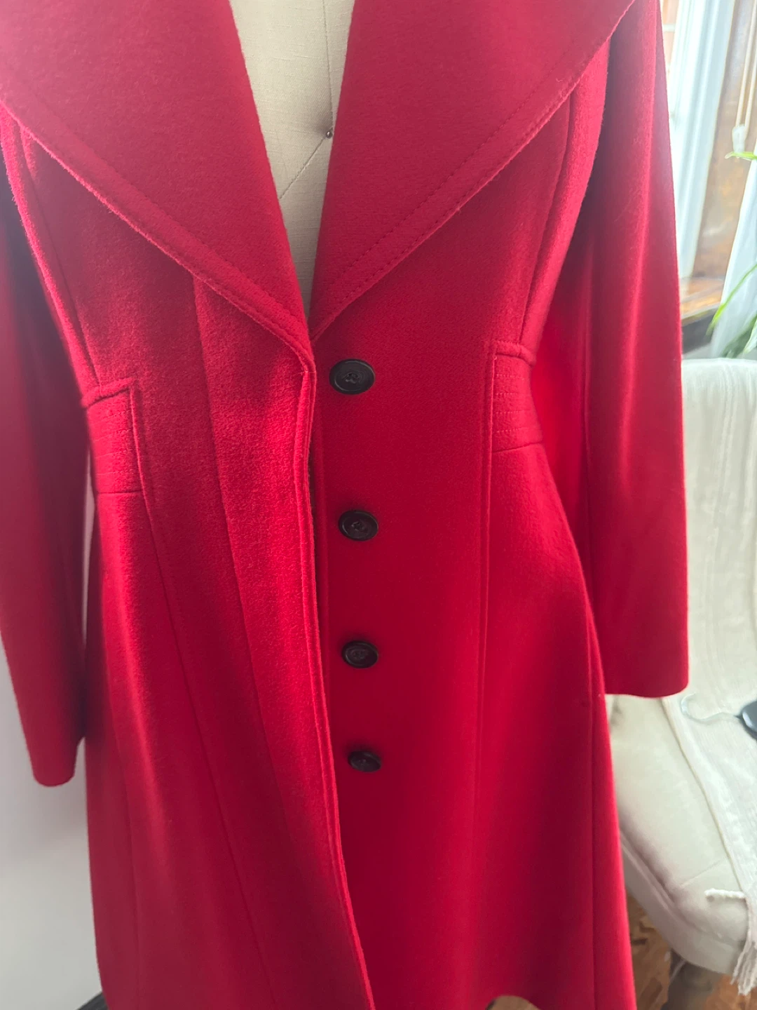 Shani Red Wool Coat - photo 2