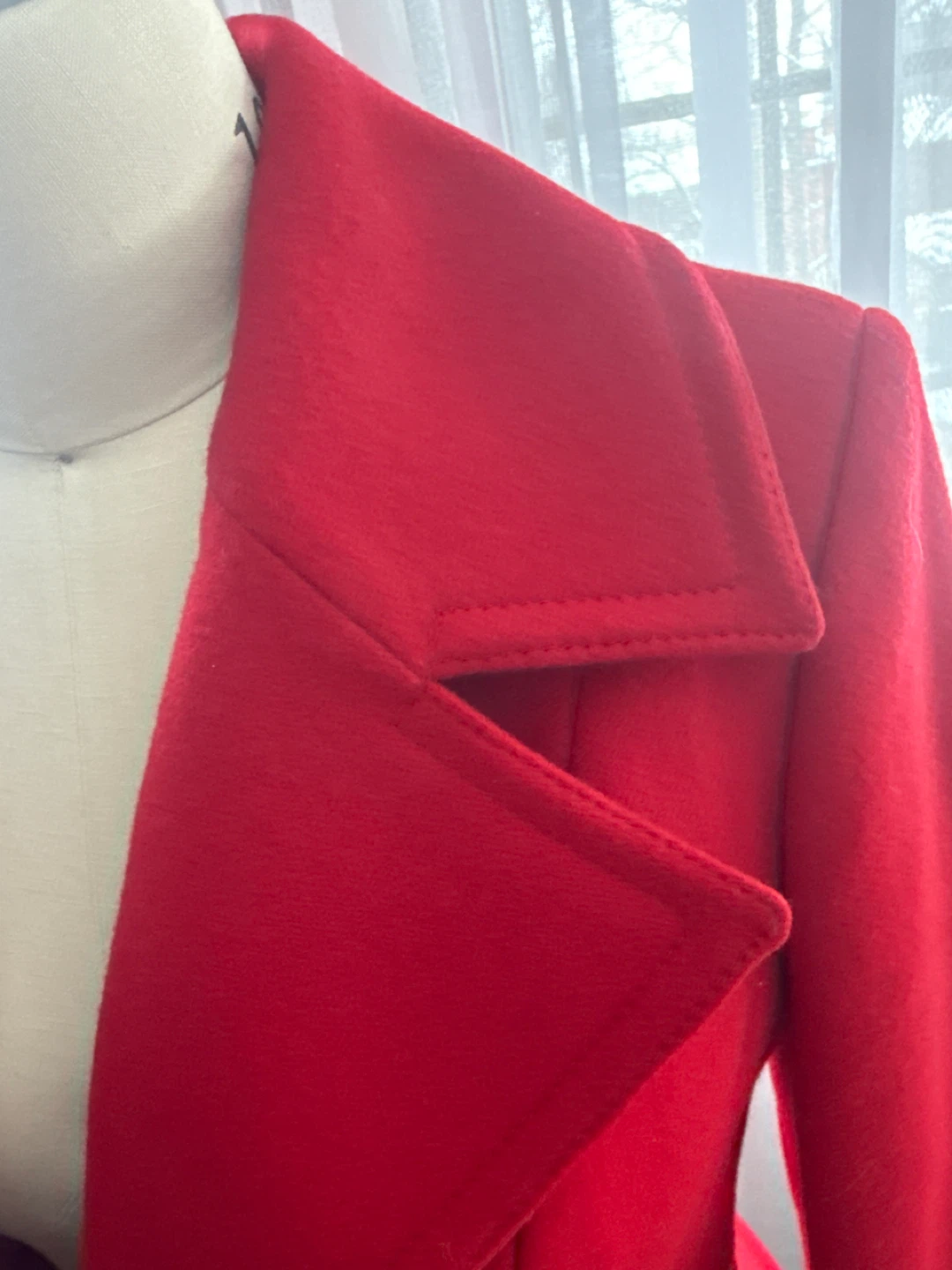 Shani Red Wool Coat - photo 3