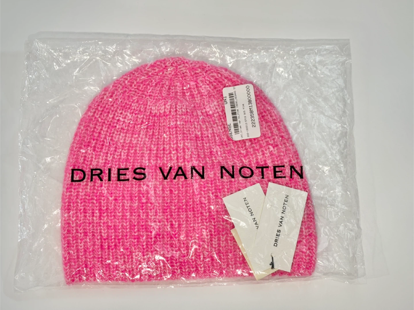 Dries Van Noten Beanie Vibrant Pink Cashmere Beanie