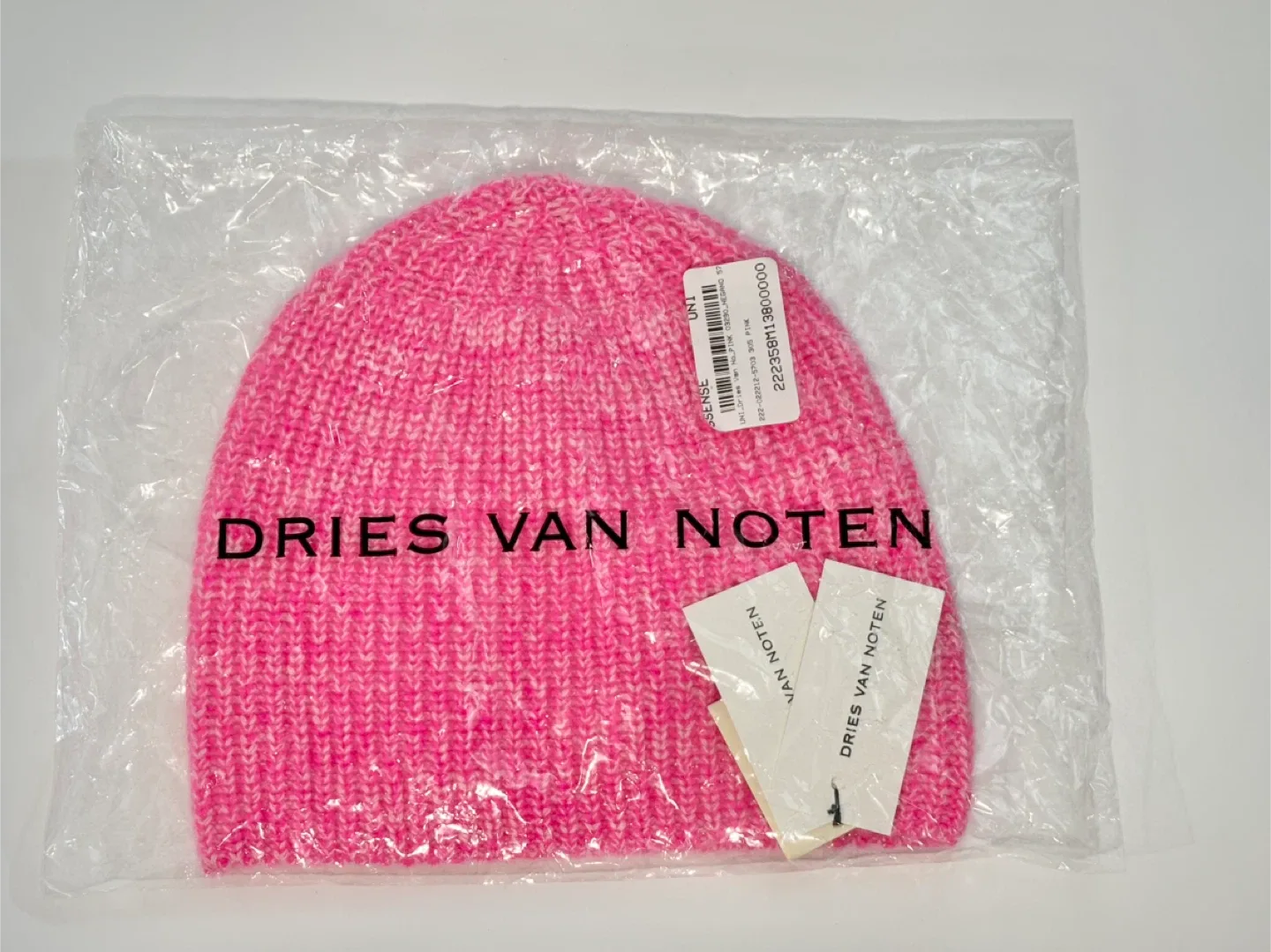 Dries Van Noten Beanie Vibrant Pink Cashmere Beanie