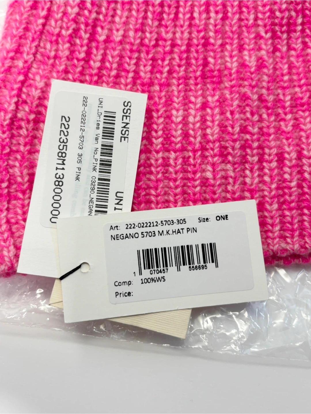 Dries Van Noten Beanie Vibrant Pink Cashmere Beanie - photo 4