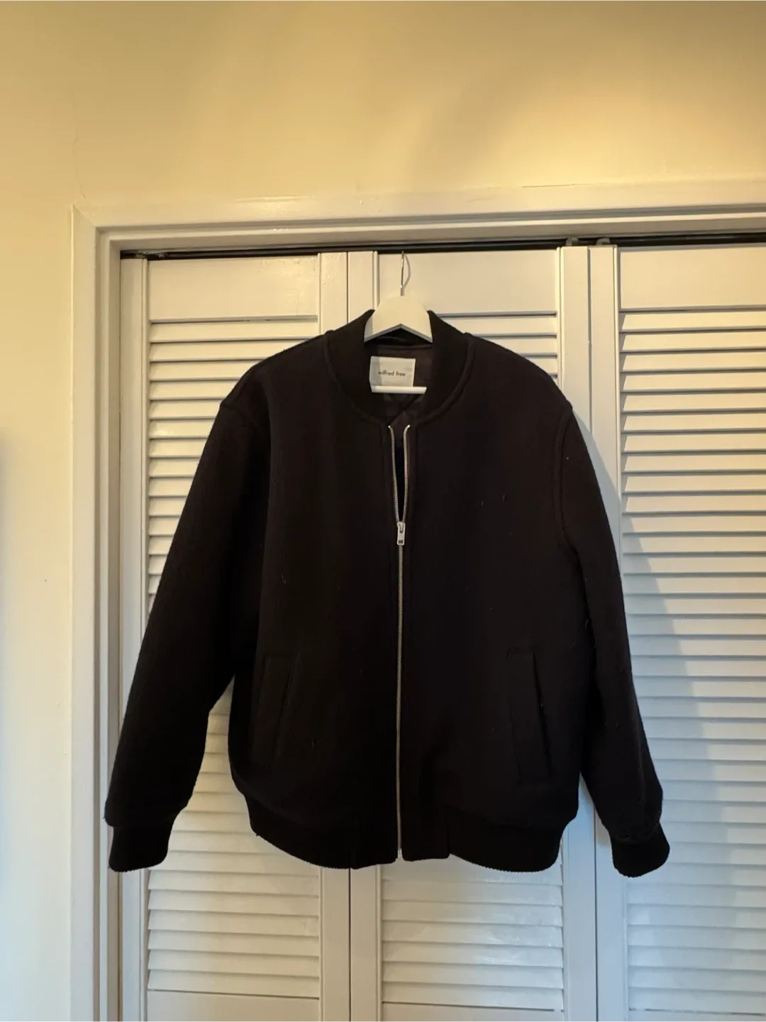 Aritzia Wilfred Free Black Wool Jacket