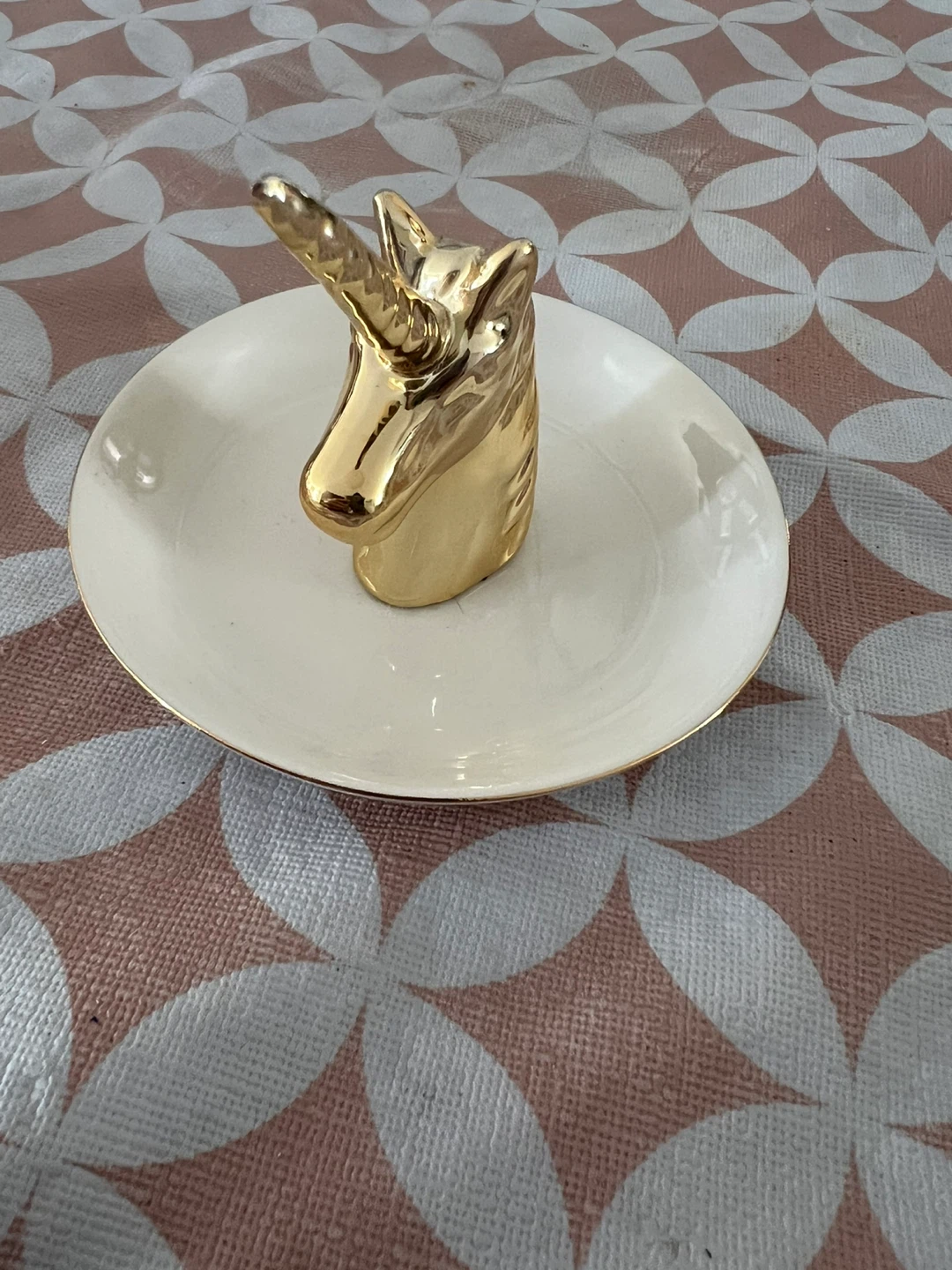 Unicorn Head Trinket Dish - Gold - photo 2
