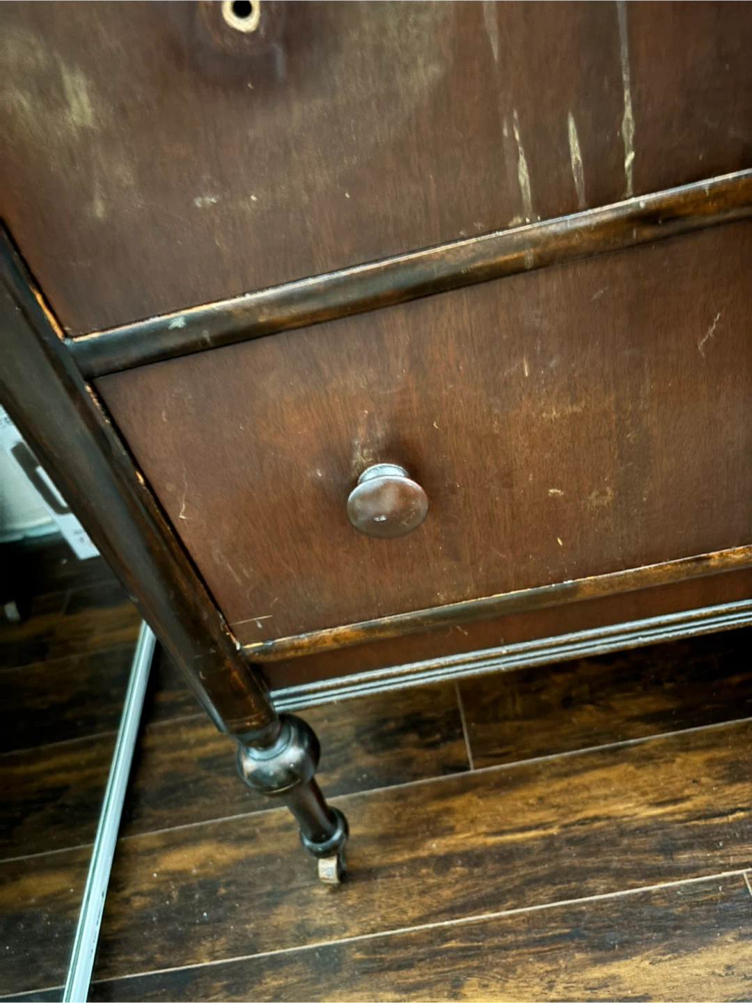 Antique Wooden Dresser with Mirror - photo 2