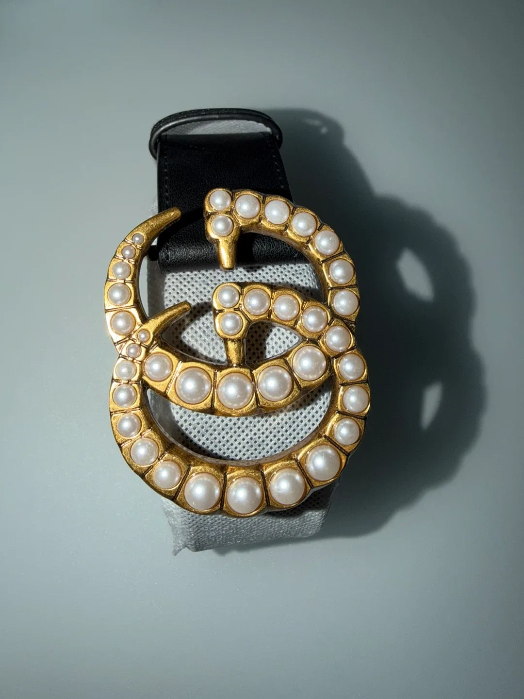 Gucci Belt with Pearl GG