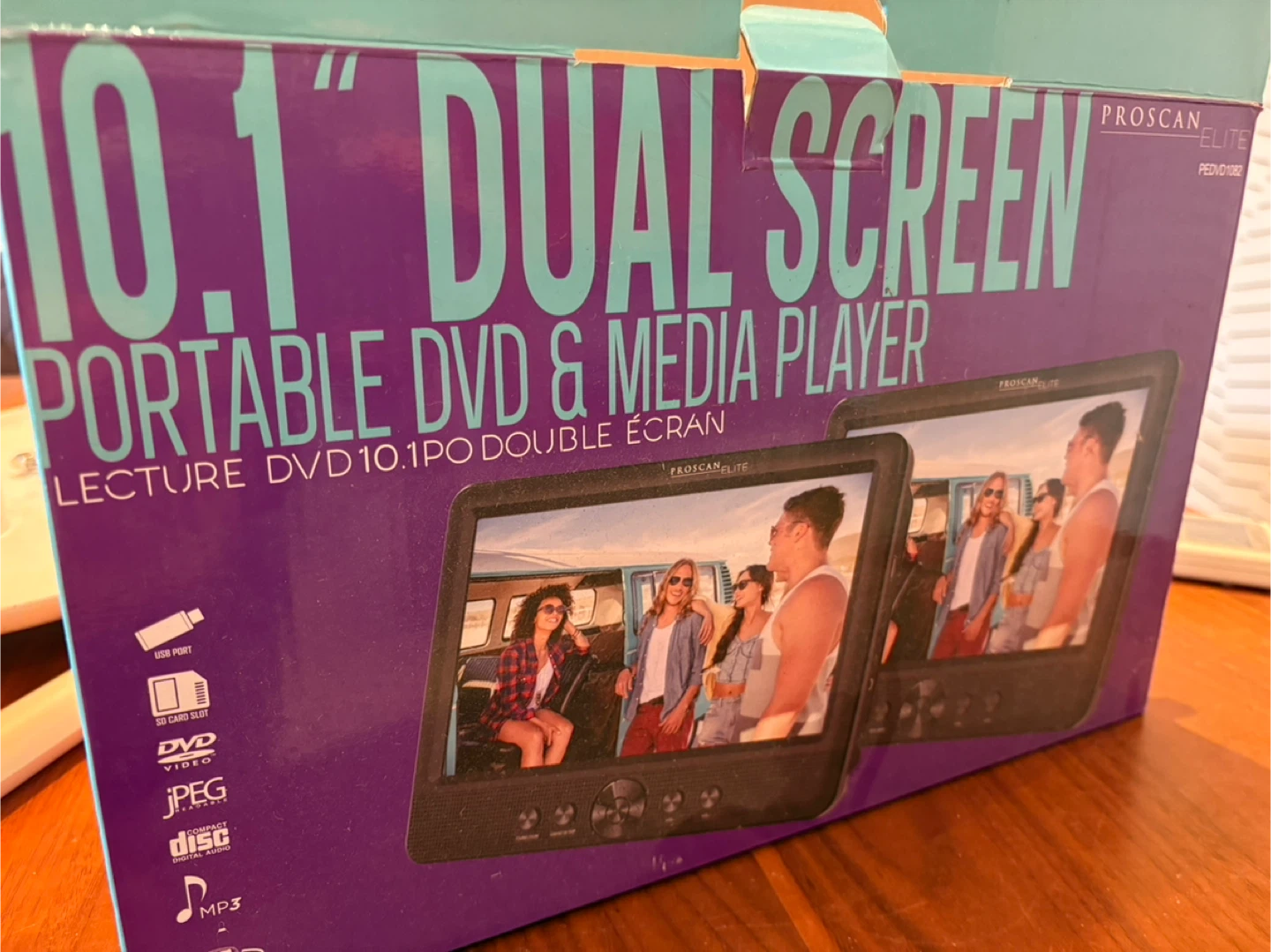 Proscan Elite 10.1" Dual Screen Portable DVD Player