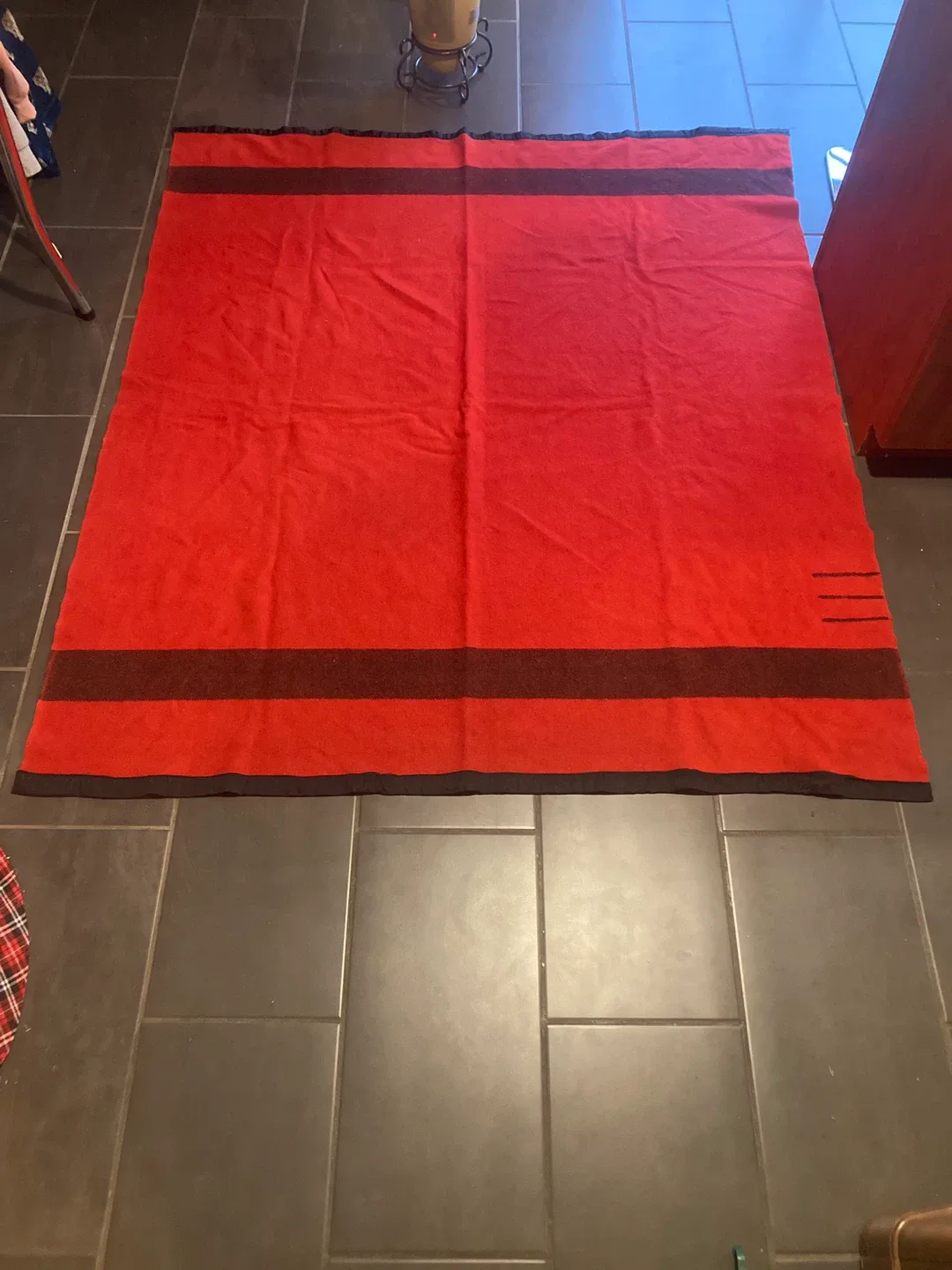 Vintage 3 point Hudsons Bay Blanket   62”x72”