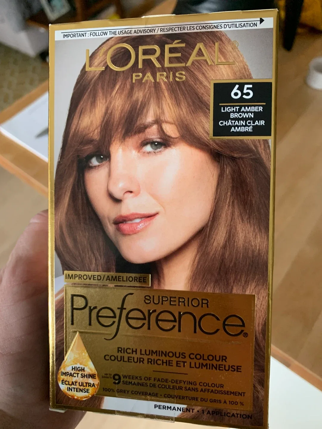 L'Oreal Paris Preference 65 Light Amber Brown