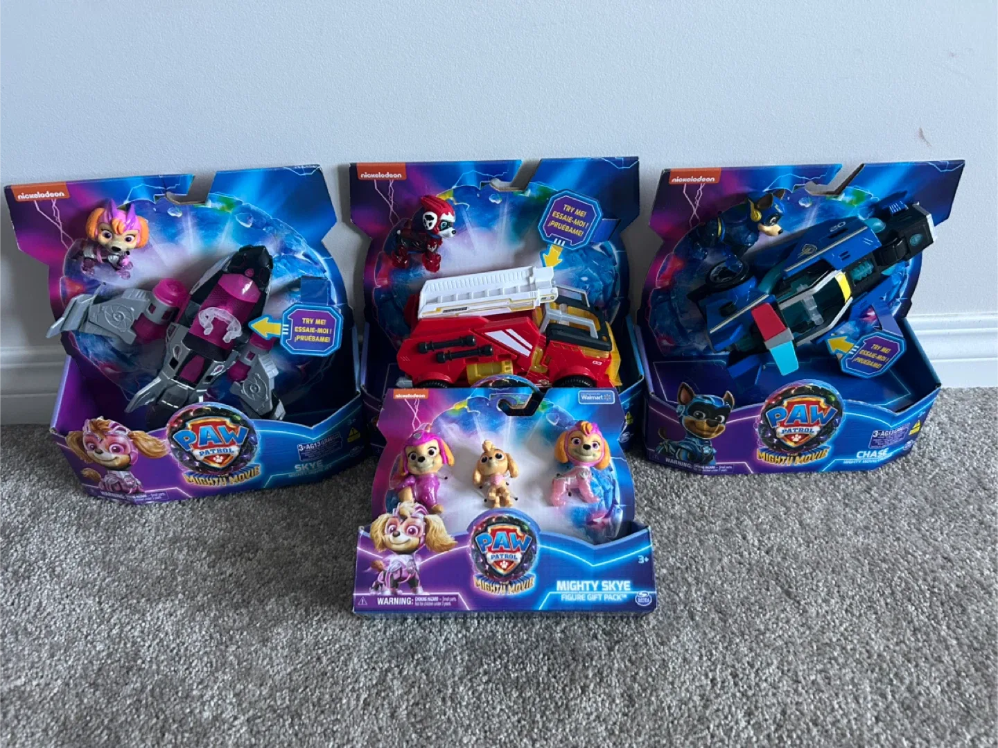 Paw Patrol Mighty Movie toys bundle