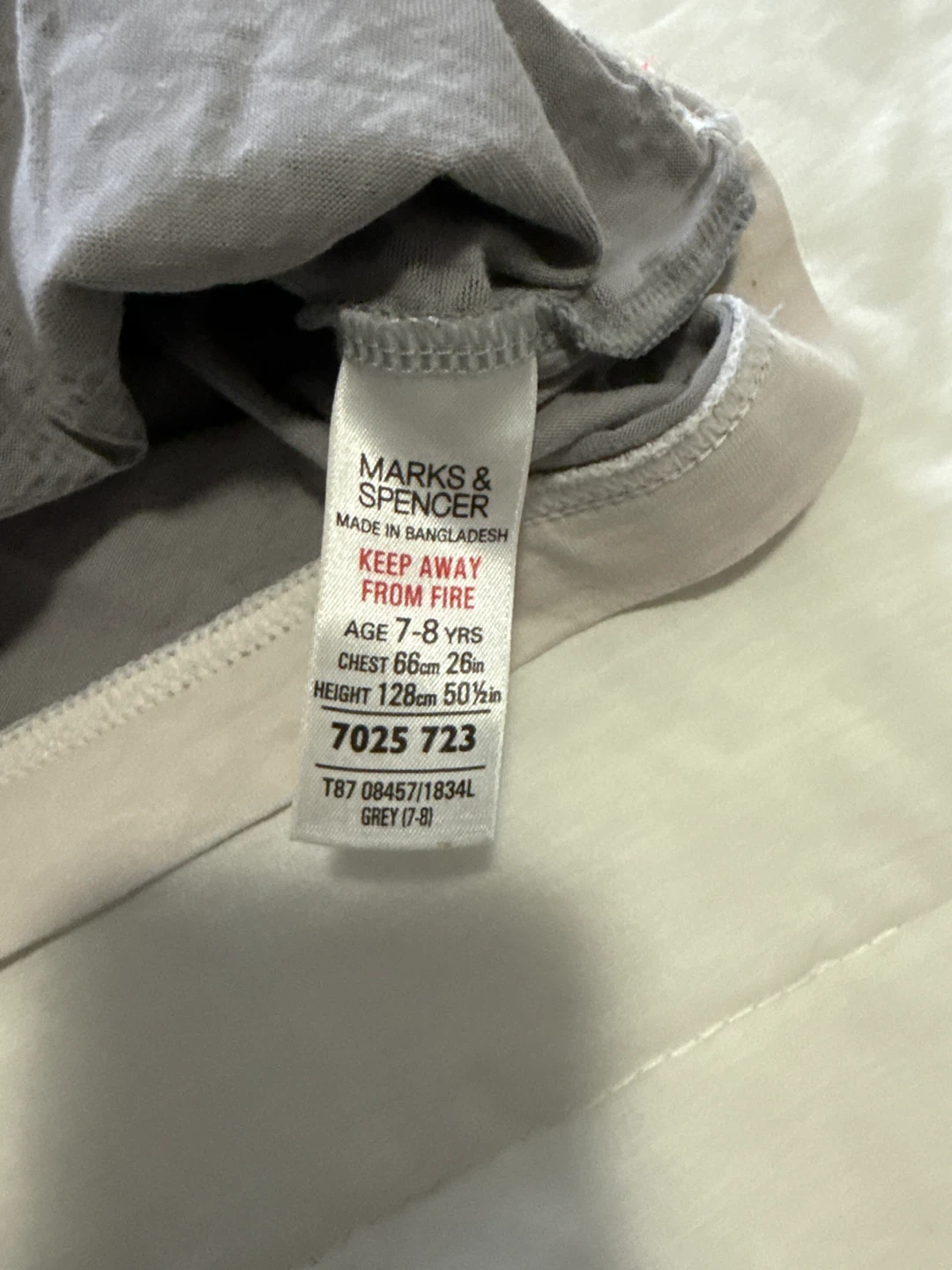 Marks & Spencer Lewis T-Shirt (Age 7-8) - photo 4