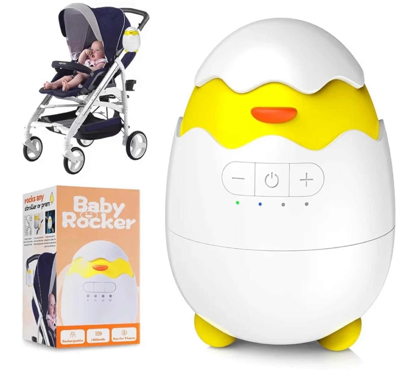 New Baby Stroller Rocker - Ultra Quiet for Sleeping