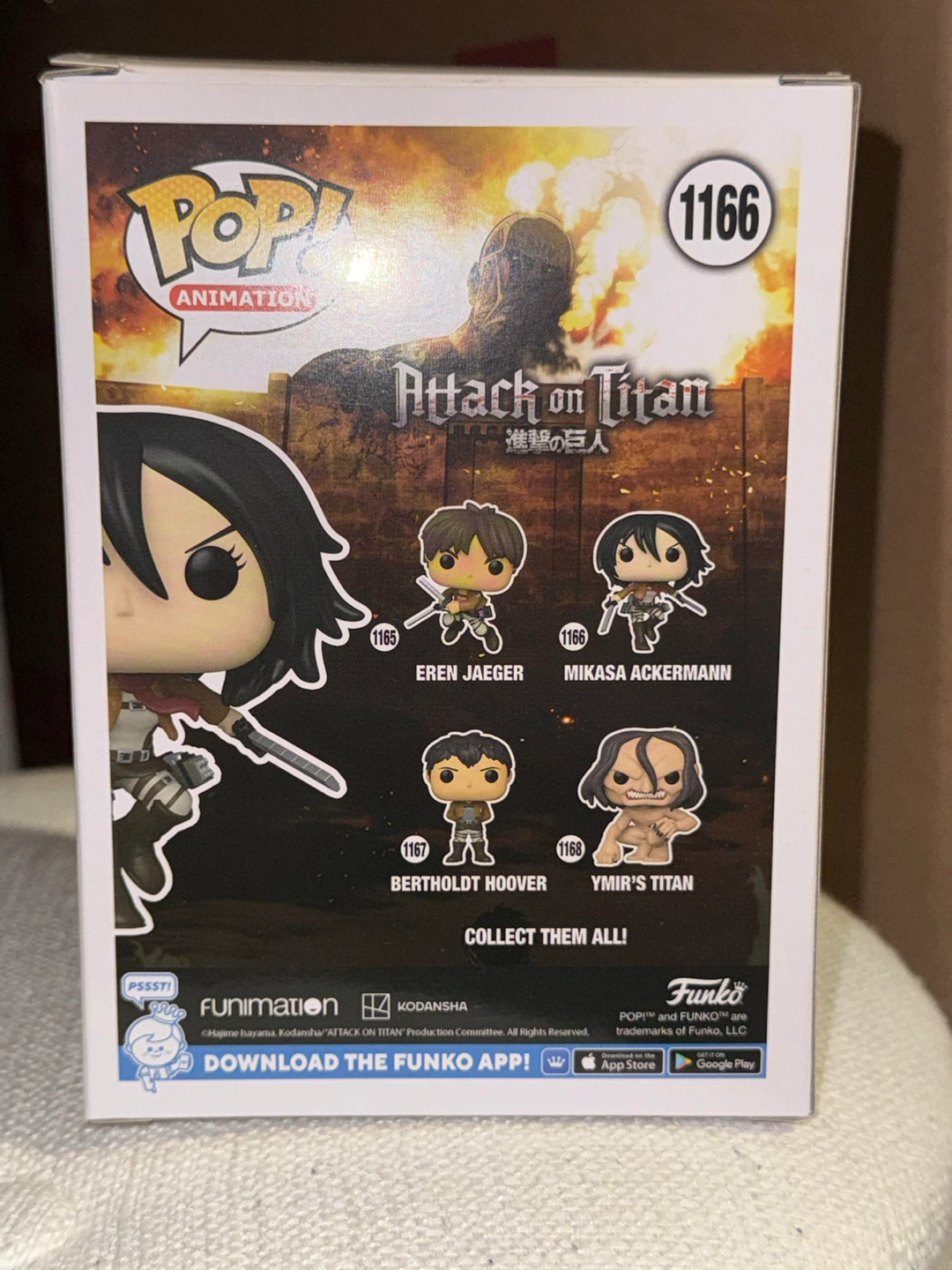 Funko Pop Mikasa Ackermann #1166 - photo 2