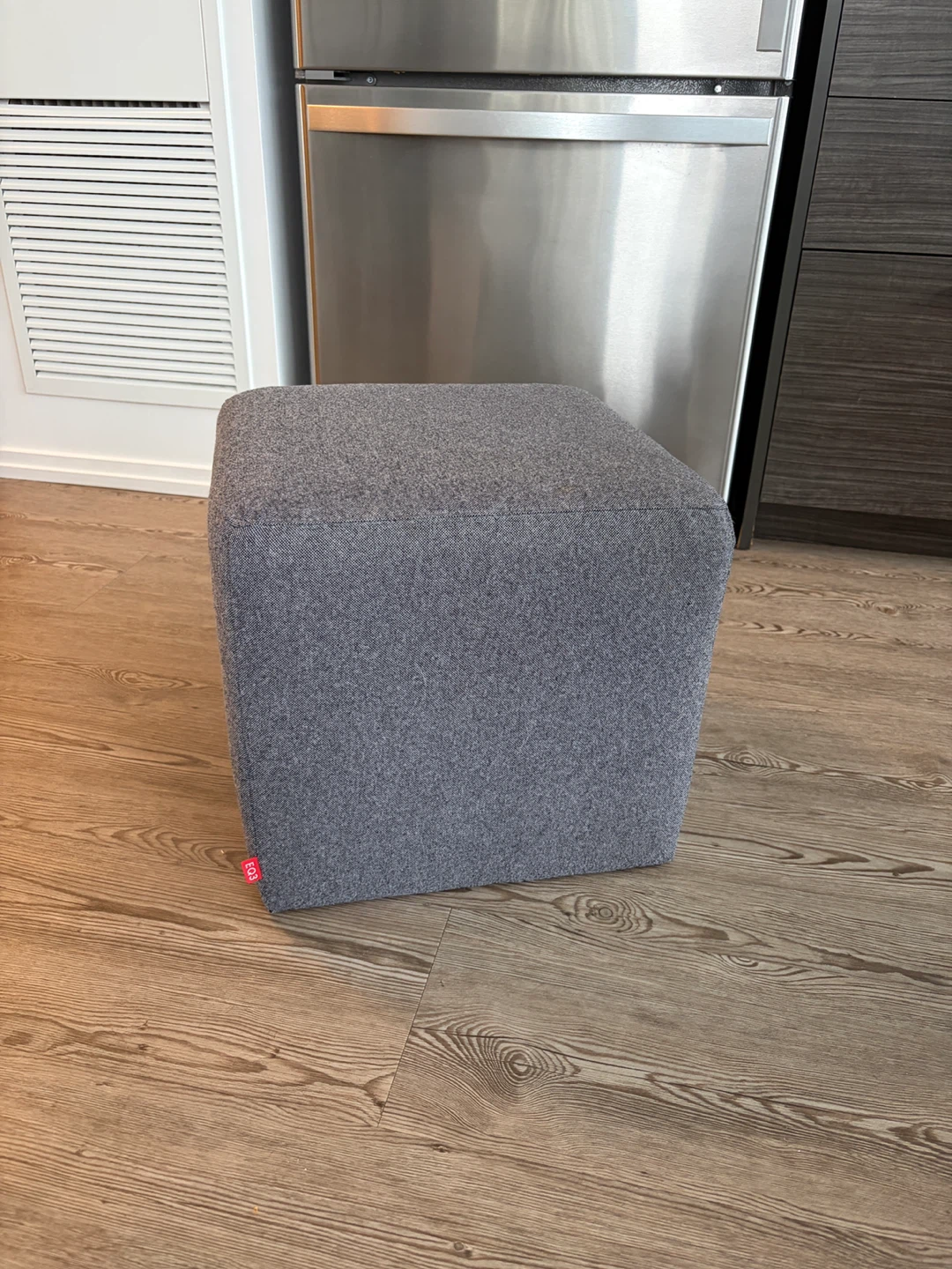 EQ3 Grey Ottoman