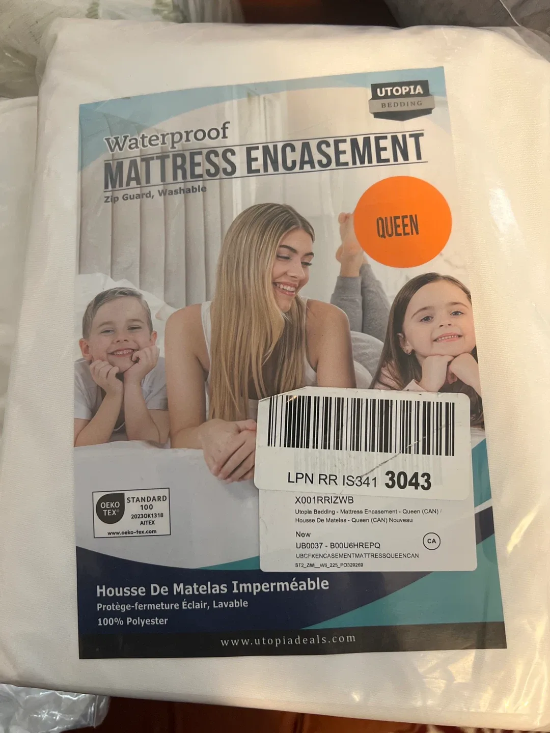 Utopia Bedding Queen Mattress Encasement - NEW