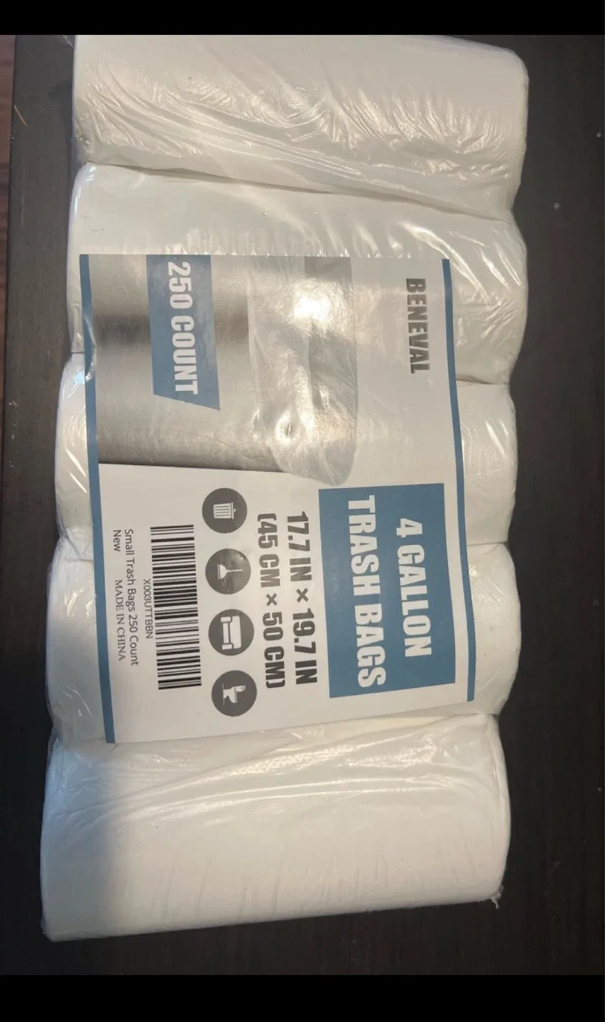 Beneval 4 Gallon Trash Bags - 250 Count