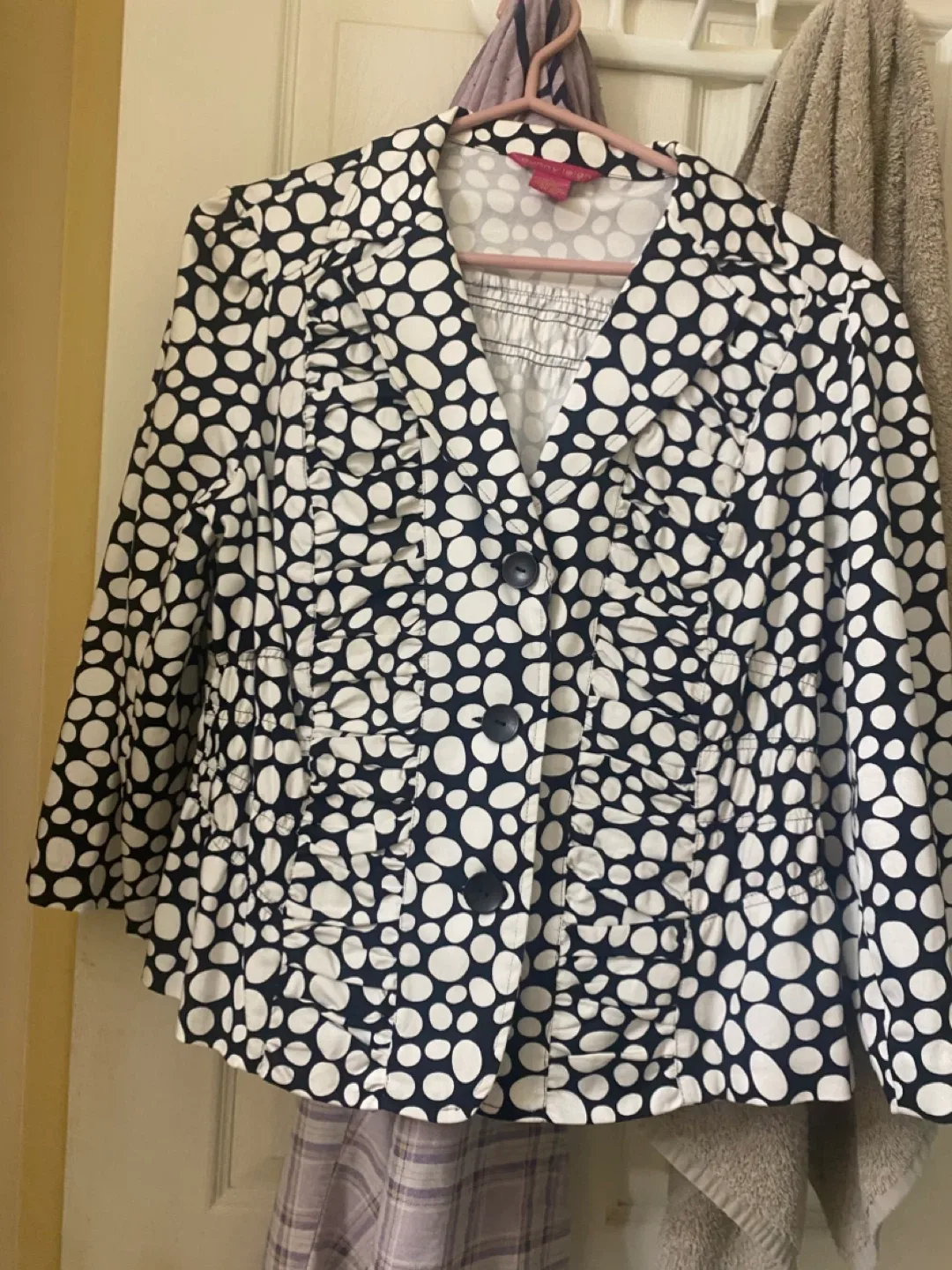 Sunny Leigh Black & White Blazer - Size L