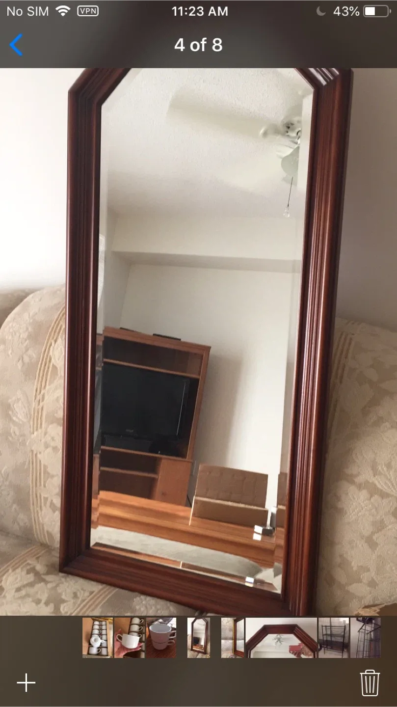 Wooden Framed Mirror