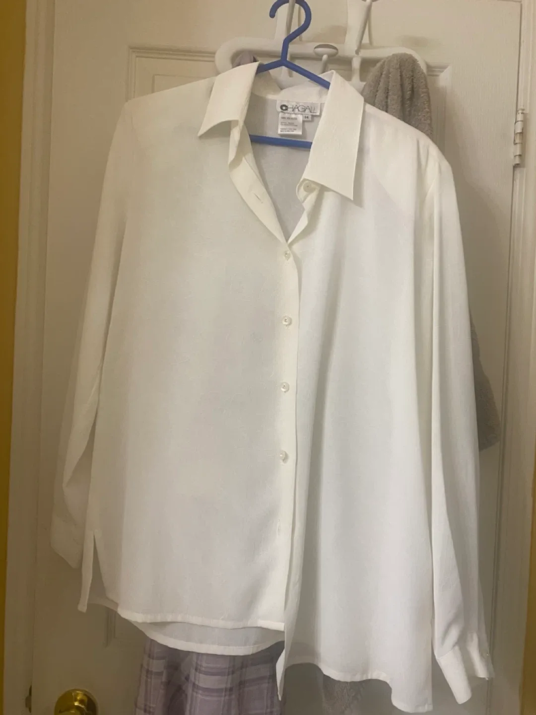 Chagall White Blouse - Size 14
