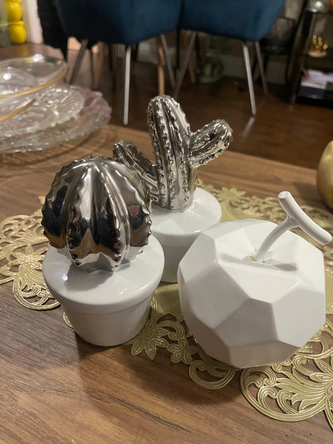 Cactus & Apple Home Decorative Figurines
