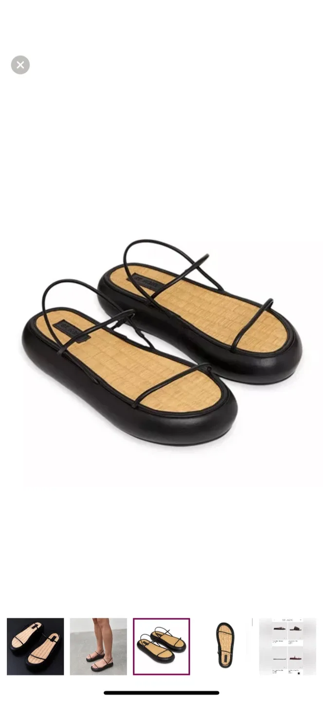 St. Agni Woven Sandals - Size 39