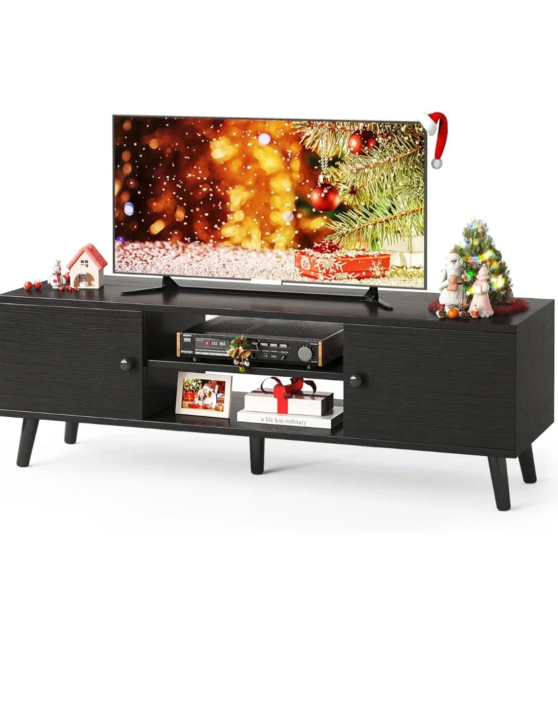 Black TV Stand - TV Unit