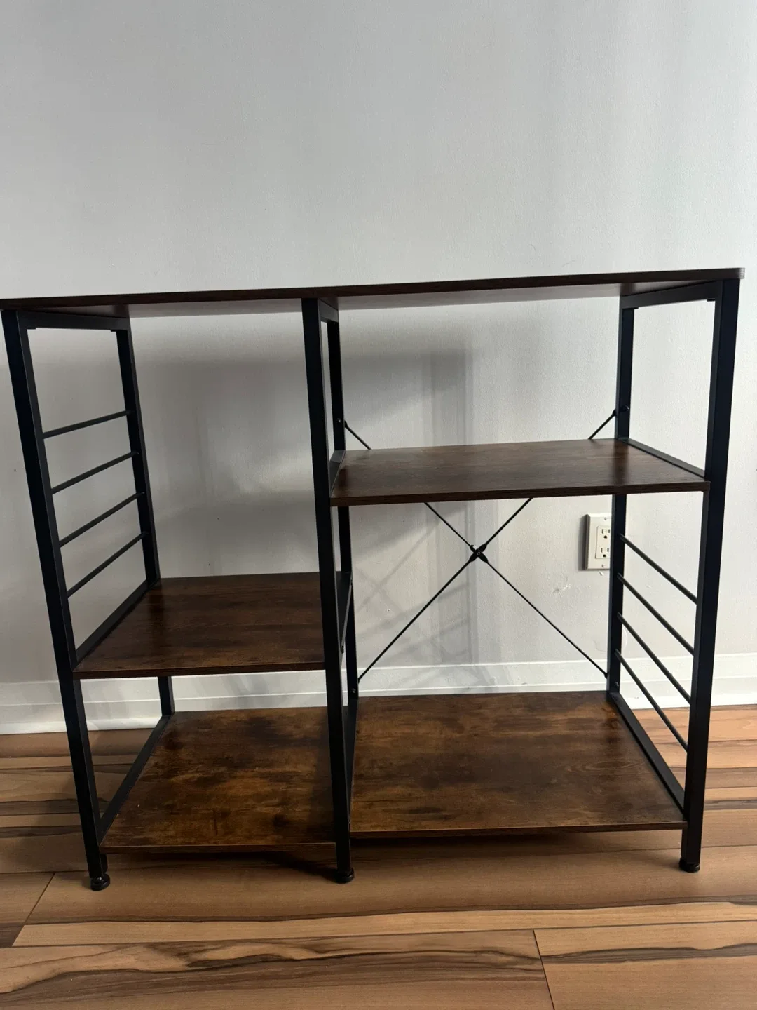 SDHYL Rustic Brown 3-Tier Bakers Rack