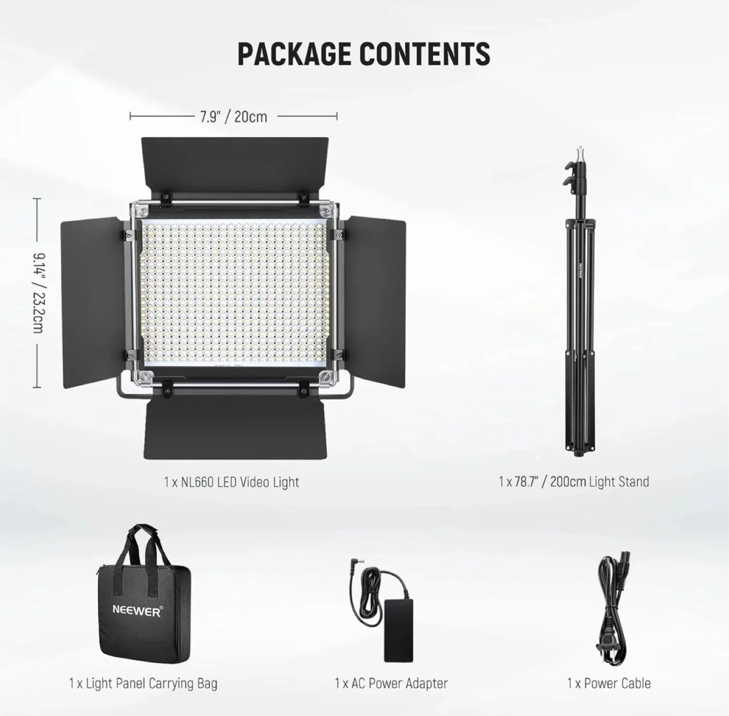 Neewer NL660 LED Video Light Kit