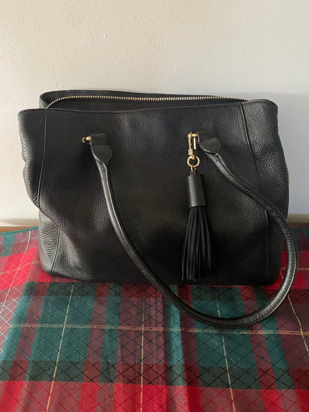 Danier Leather Black Tote Bag