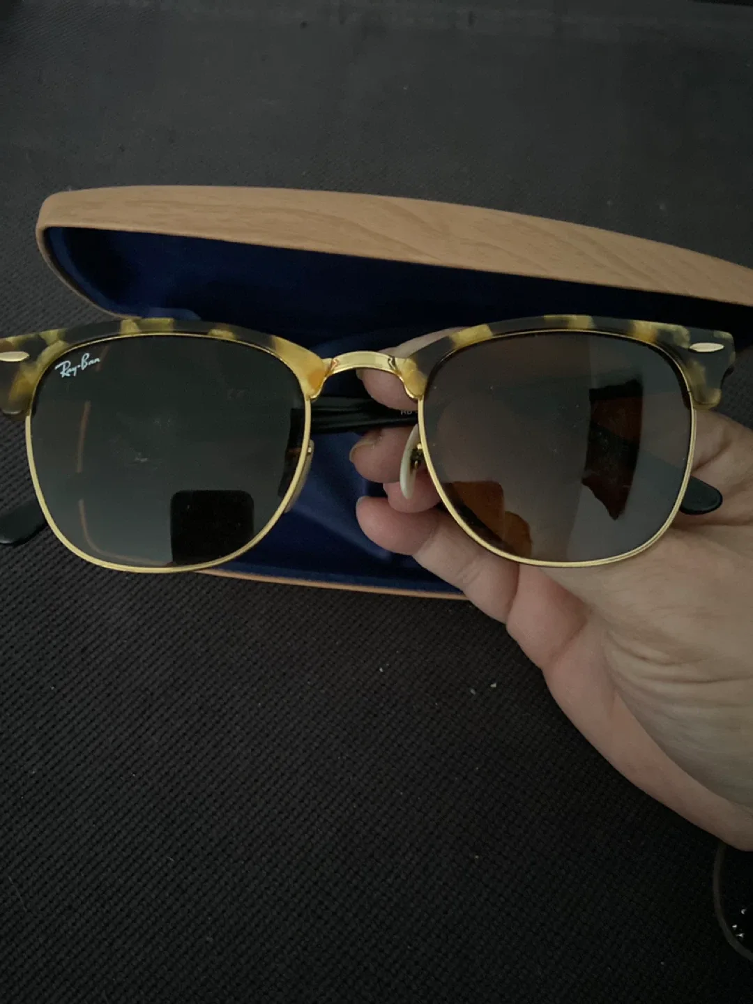 Ray-Ban Clubmaster Sunglasses w/ Case