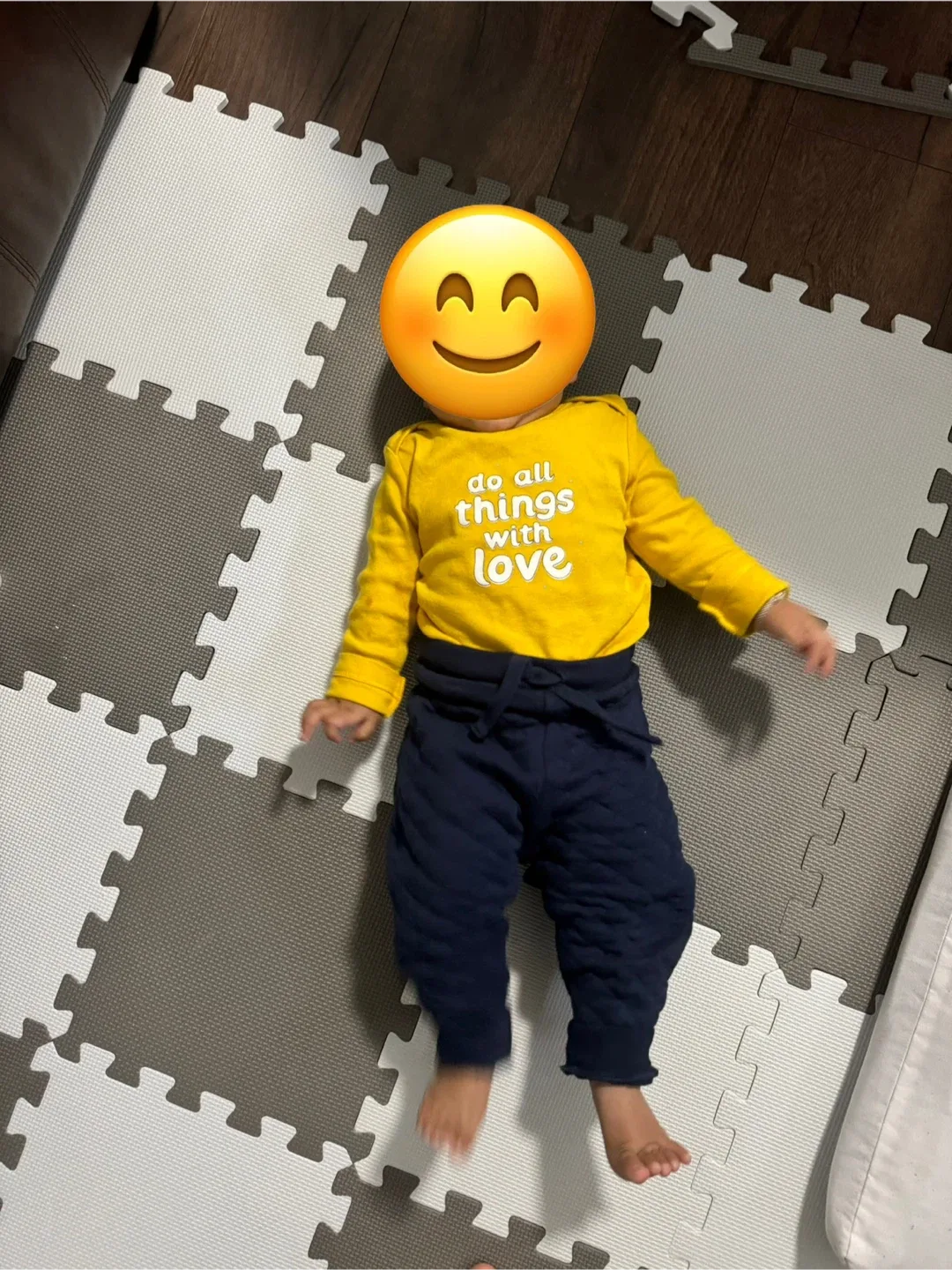 Grey & White Foam Play Mat