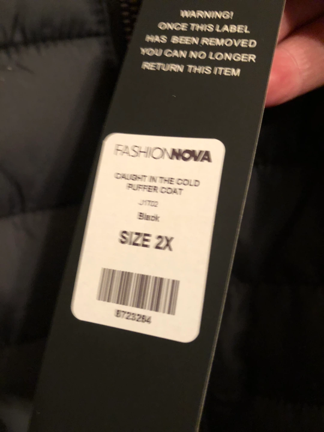 Fashion Nova Caught In The Cold Puffer Coat - 2X - photo 2