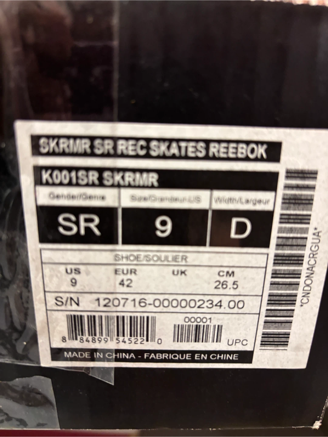 Reebok SKRMR SR Rec Skates - Size 9 - photo 5