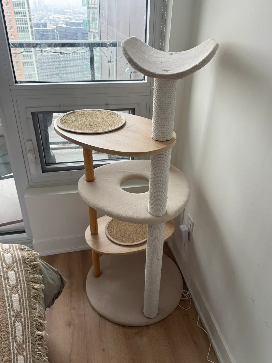 Modern Cat Tree with Scratching Post