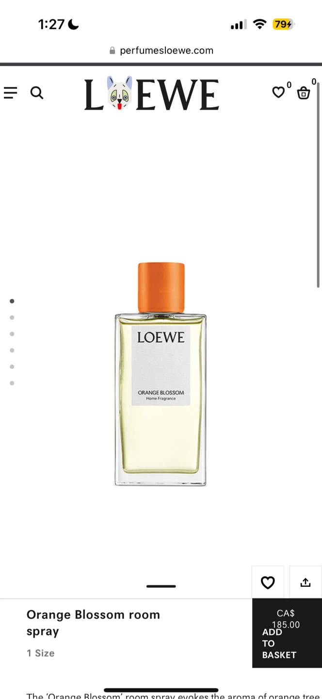 LOEWE Orange Blossom Room Spray 150ml