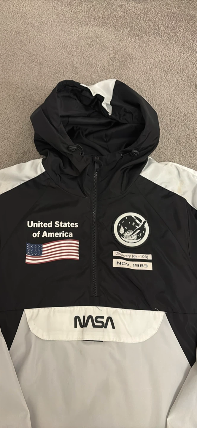 NASA Pullover Jacket - Black & White - photo 2