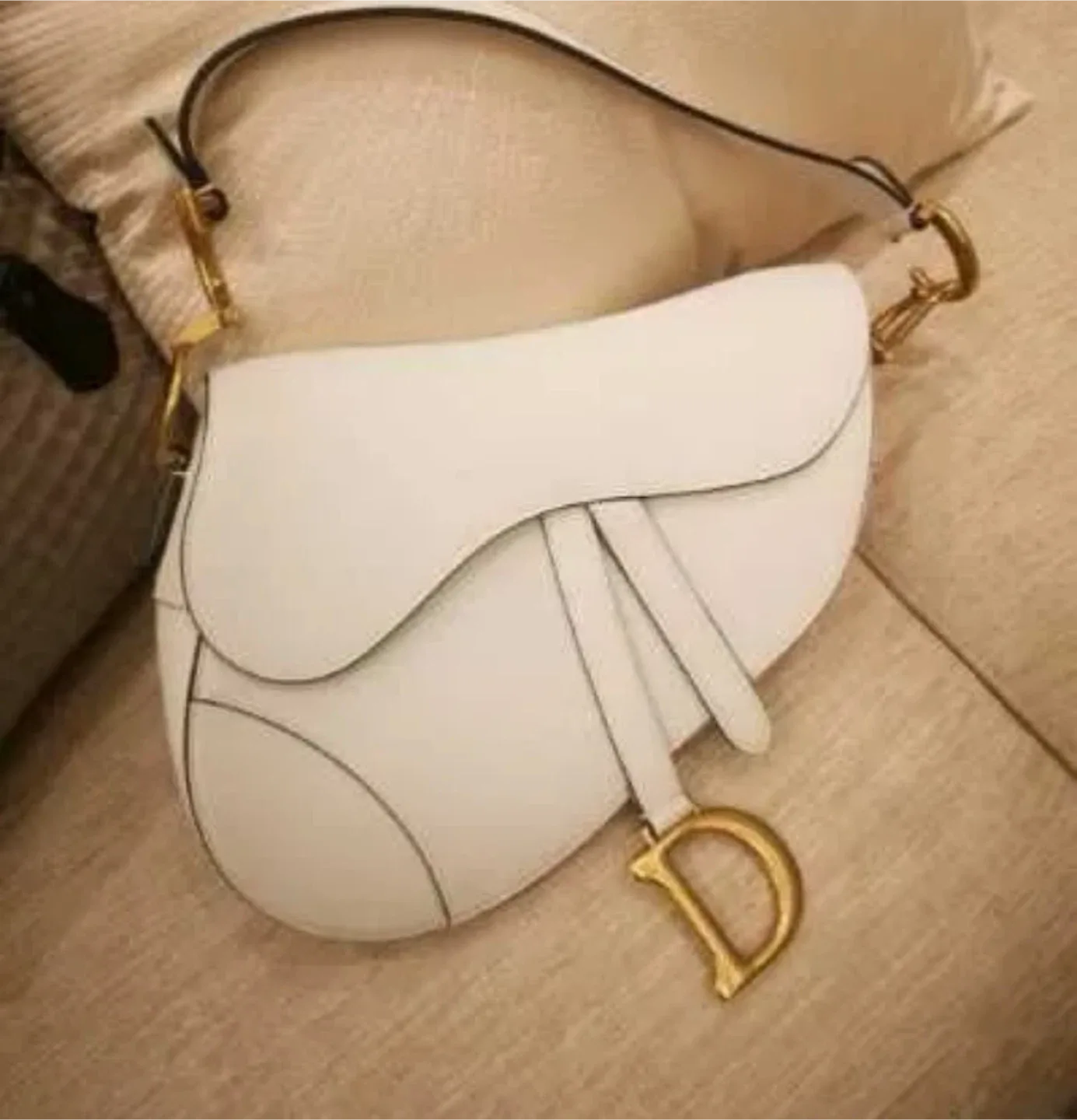 Dior Saddle Bag White