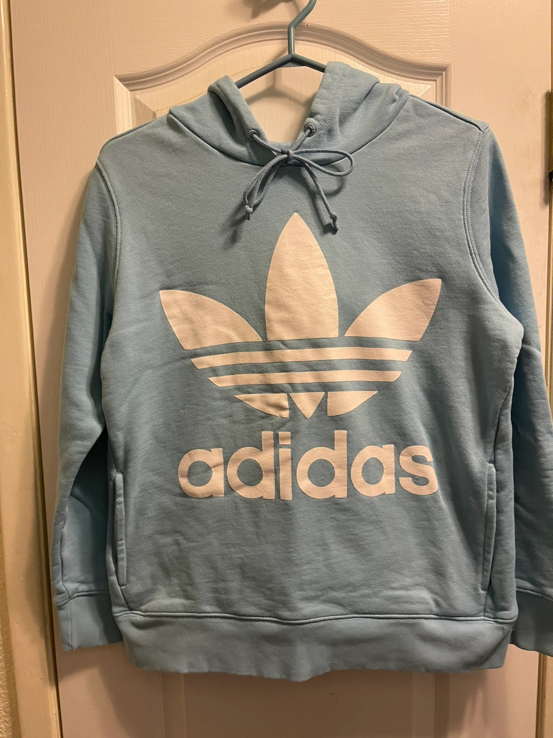 Adidas Trefoil Hoodie, Light Blue - photo 2