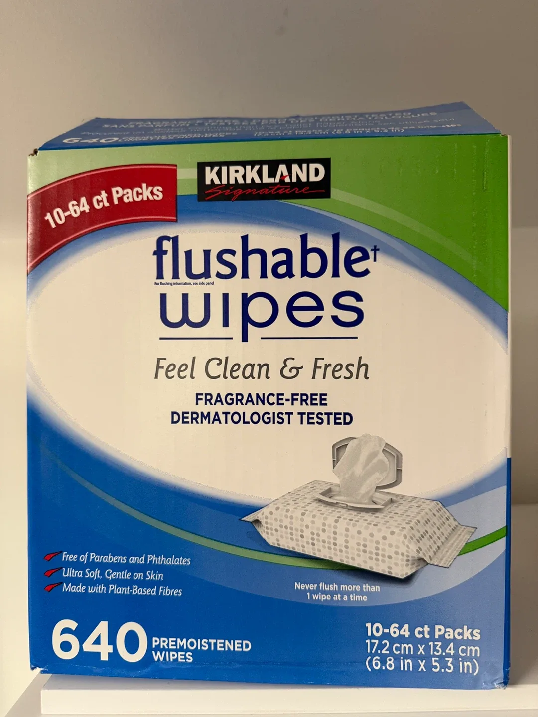 Kirkland Signature Flushable Wipes - 640 Count