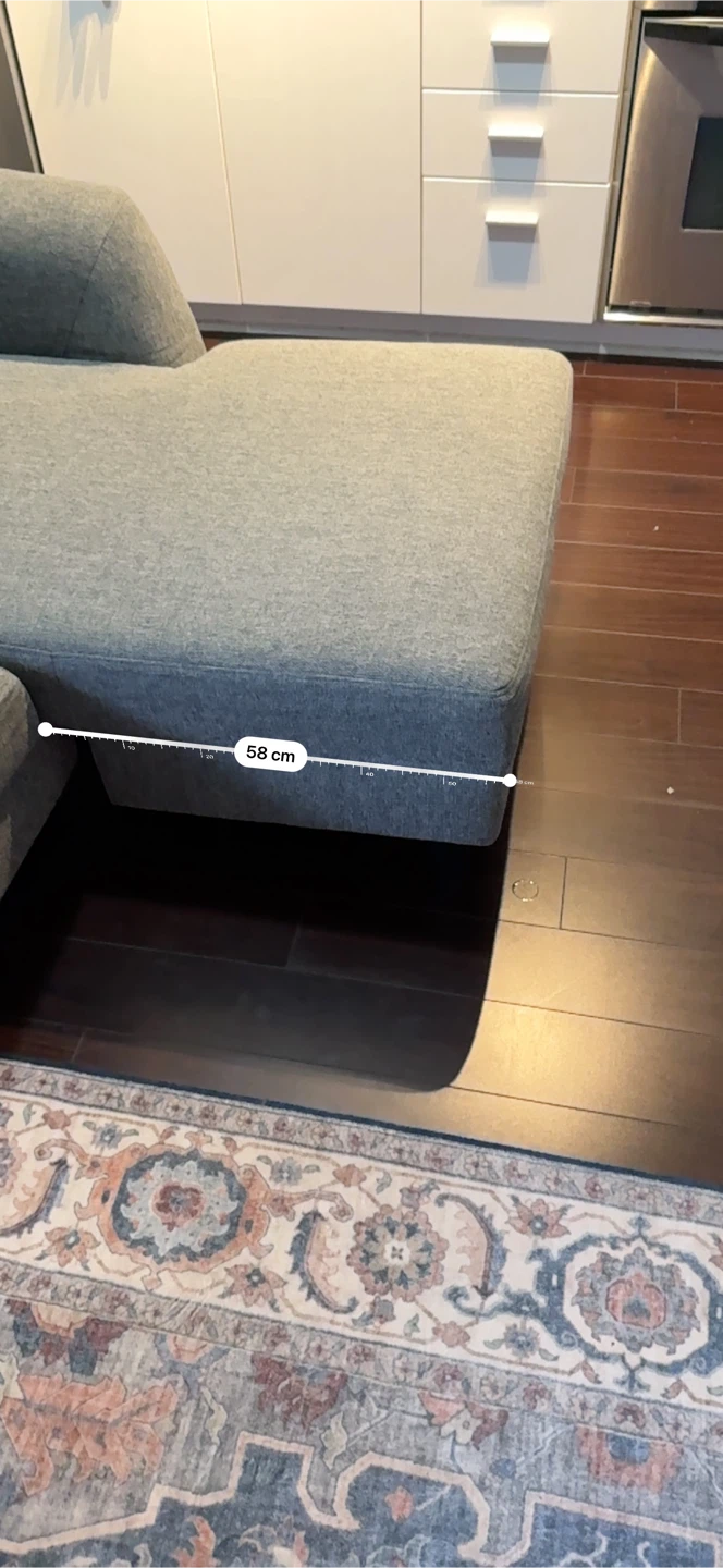 Grey Sectional Sofa Bed with Chaise – Excellent Condition - photo 5
