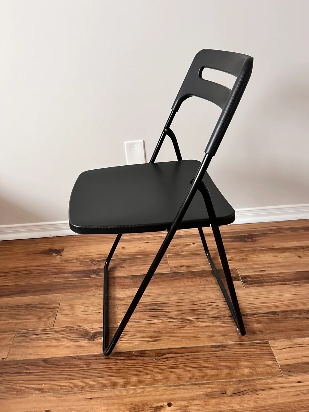 2 IKEA Black Folding Chairs