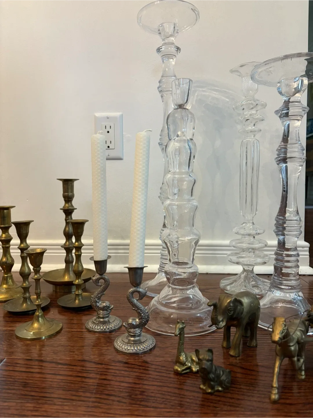 Vintage Candlesticks + Brass Animals! 🕯️✨