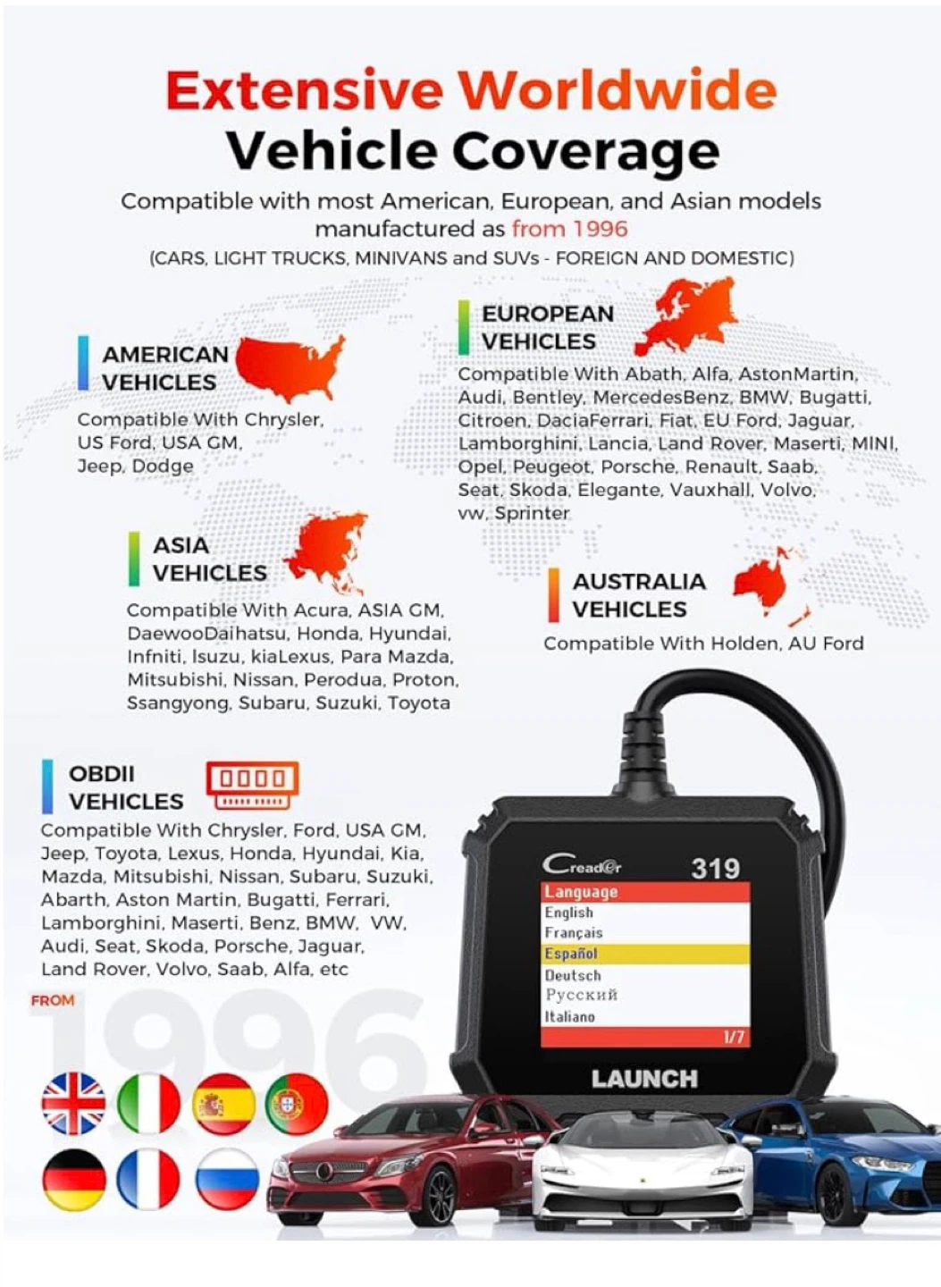 LAUNCH Creader 319 OBD-II Scan Tool - photo 4