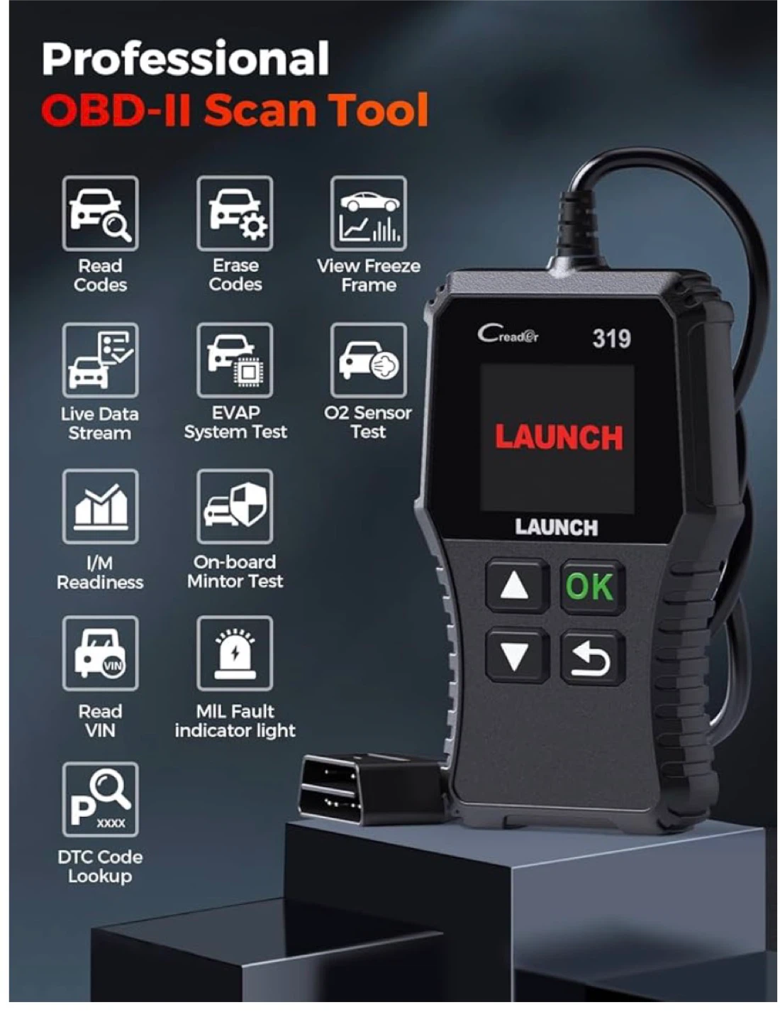 LAUNCH Creader 319 OBD-II Scan Tool - photo 3
