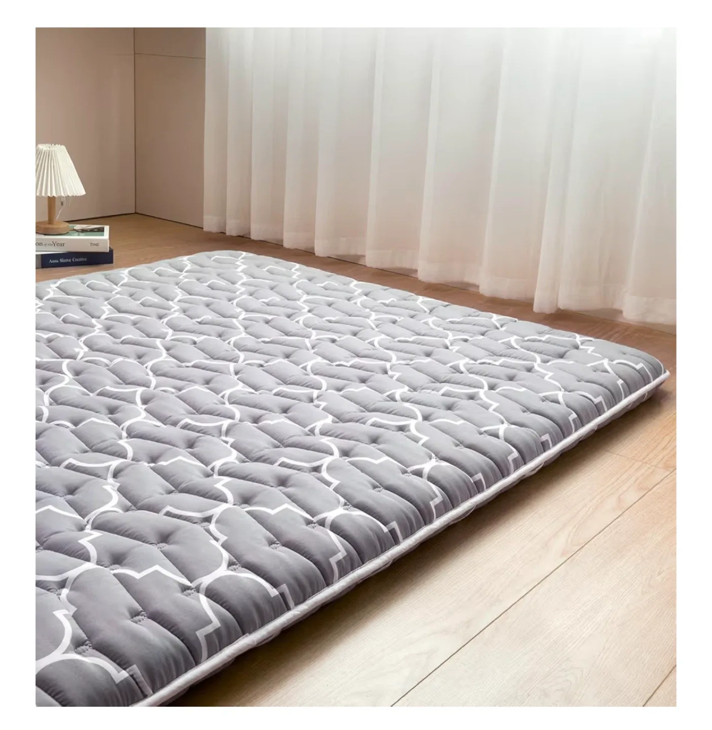 Grey Quilted Floor Mattress